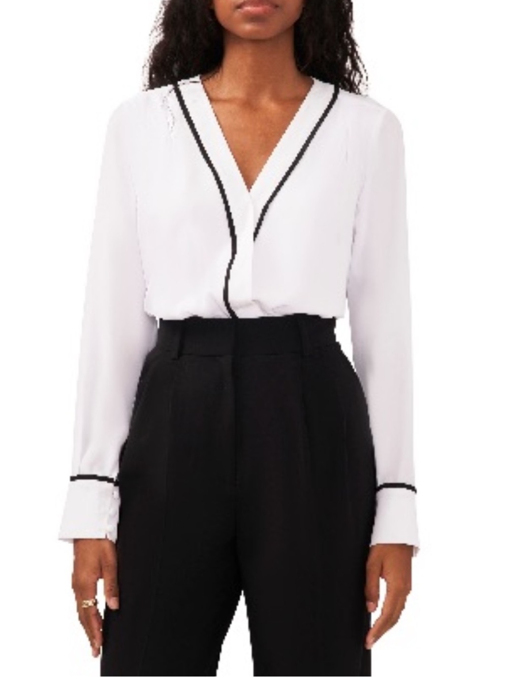 Halogen® Wrap Front Blouse